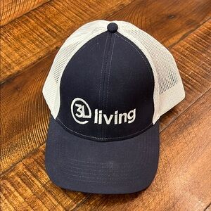 3D Living Black and White Trucker Hat
